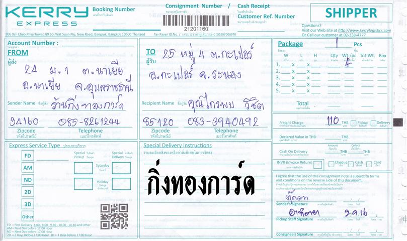 Kerry Ѵ 觧ҹ  Ҵ 5x7   Ẻ˹ ͧ+ͧ ( 85151) س þ ǤѺ
