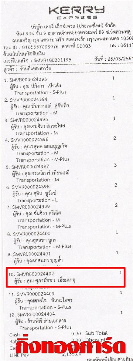 [Kerry] Ѵ  觧ҹ Ҵ 5 x 7  Ẻ˹ ͧ س ҳѪ ºǤѺ