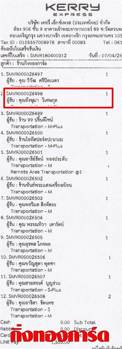 [Kerry] Ѵ  ػ Ҵ 5 x 7  Ẻ˹ ͧ س ѧ ºǤѺ