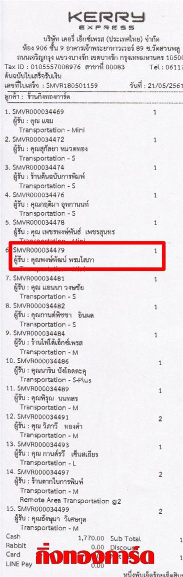 [Kerry] Ѵ 촾 ػ Ҵ 5 x 7  Ẻ˹ ͧ (3396) س Ѳ ºǤѺ