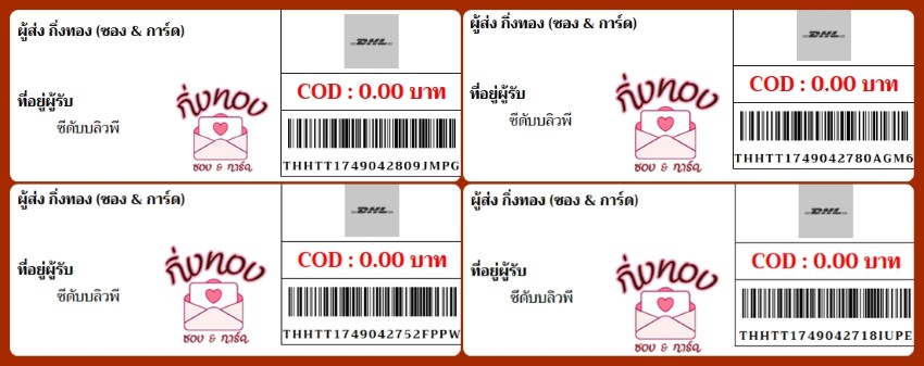 [DHL] Ѵ ͧһ ͧԴ ͧԹ ͧ»Ѩ ͧ Ҵ 4x9  80  մѺǾ
