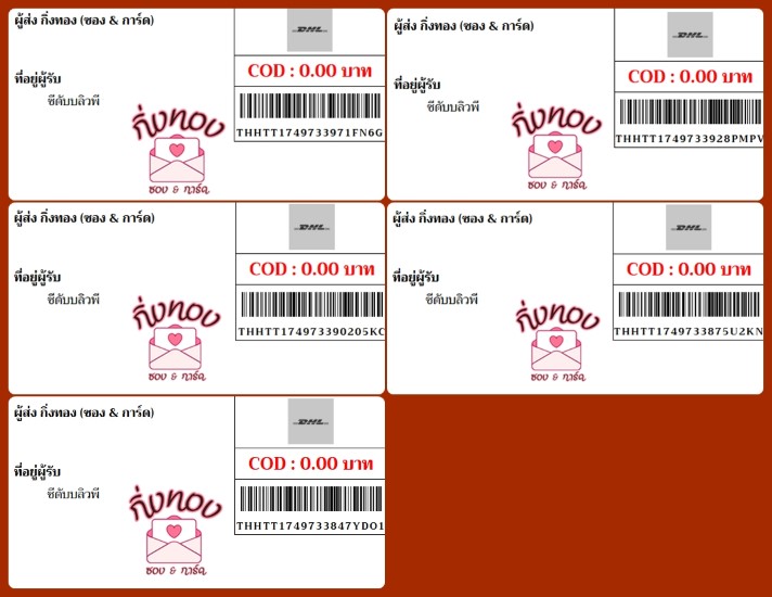 [DHL] Ѵ ͧһ ͧԴ ͧԹ ͧ»Ѩ ͧ Ҵ 4x9  80  մѺǾ
